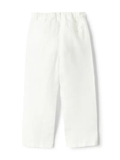 Il Gufo Kids' Straight-leg Trousers In White