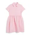 Il Gufo Stretch-cotton Button-up Dress In Pink
