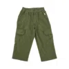 Il Gufo Stretch Cotton Cargo Pants Kids In Green