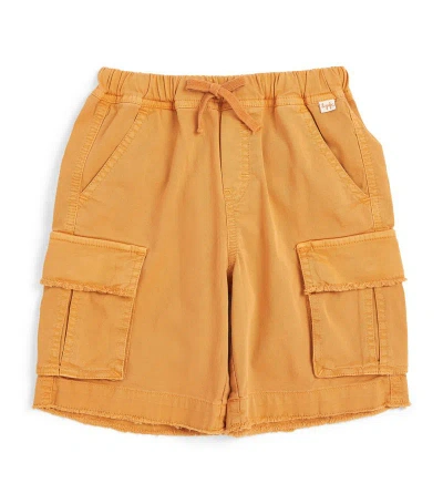 Il Gufo Kids' Stretch-cotton Cargo Shorts (3-12 Years) In Brown