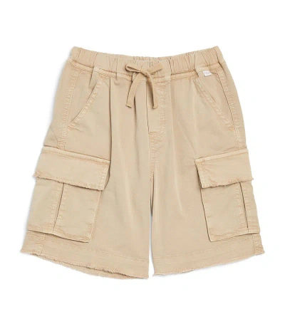 Il Gufo Kids' Stretch-cotton Cargo Shorts (3-12 Years) In Neutral