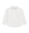 Il Gufo Stretch-cotton Embroidered Shirt In White