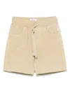 Il Gufo Stretch-cotton Shorts In Neutrals