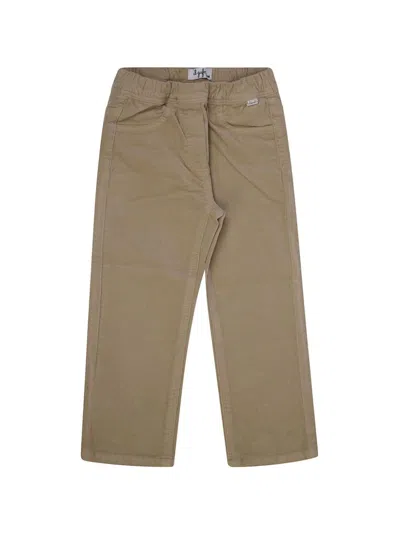 Il Gufo Babies' Stretch-cotton Trousers In Brown