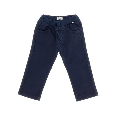 Il Gufo Stretch Cotton Twill Pants Kids In Black