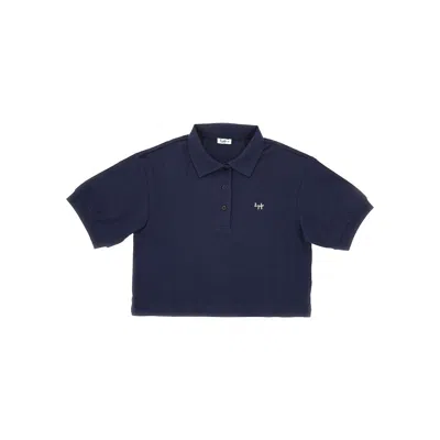 Il Gufo Stretch Jersey Polo Shirt Kids In Blue