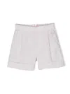Il Gufo Stripe-pattern Cotton Shorts In Neutrals