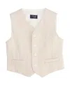 Il Gufo Stripe-pattern Cotton Waistcoat In White