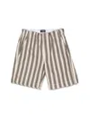 Il Gufo Striped Bermuda Shorts In Multicolour