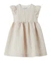 Il Gufo Striped Dress In White