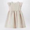 Il Gufo Striped Dress With Ruffles