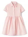 Il Gufo Striped Mini Dress In Pink