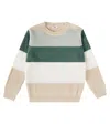 Il Gufo Virgin Wool Striped Sweater (4-14 Years) In Multicolor