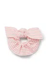 Il Gufo Striped Scrunchie In Pink