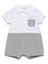 Il Gufo Striped Shorties In White