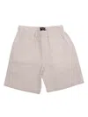 Il Gufo Striped Shorts In Beige