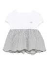 Il Gufo Babies' Striped Shorts Set In Green