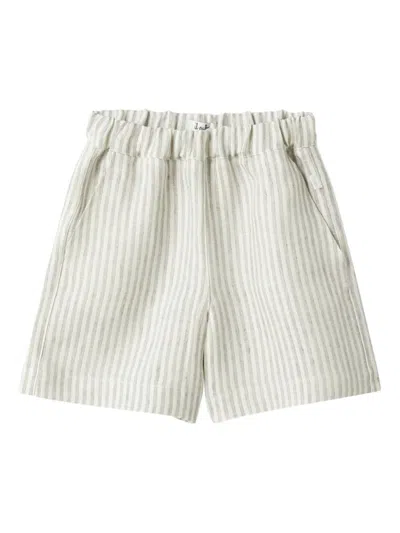 Il Gufo Kids' Striped Shorts In White