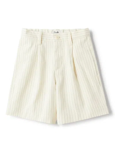 Il Gufo Kids' Striped Shorts In White