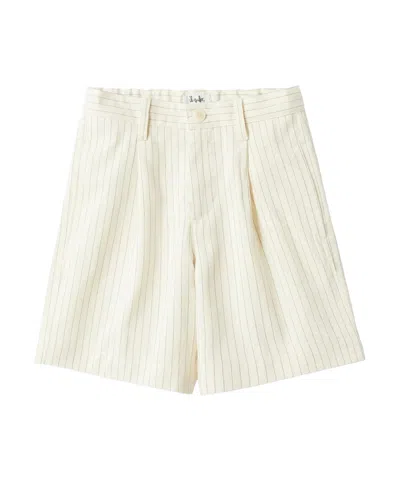 Il Gufo Striped Shorts In White