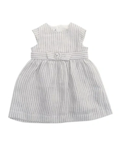 Il Gufo Babies'  Striped Sleeveless Dress In White