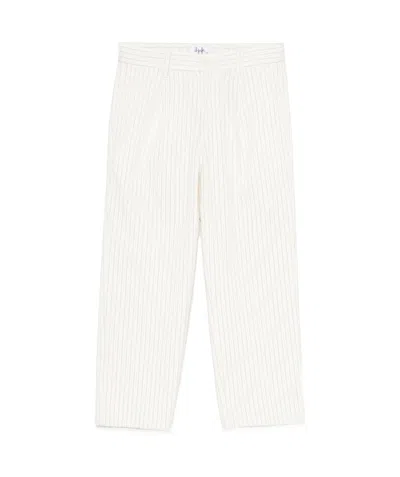 Il Gufo Striped Trousers In White