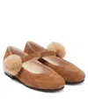 Il Gufo Suede Ballet Flats In Brown