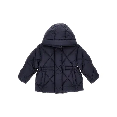 Il Gufo Super Microft Nylon Downjacket Kids In Blue