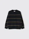 Il Gufo Striped Crew-neck Sweater In Blue