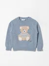 Il Gufo Babies' Sweater  Kids Color Gnawed Blue In Hellblau