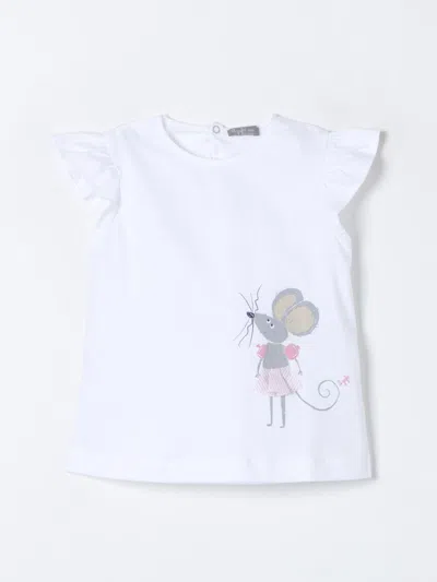 Il Gufo Kids' Graphic-print Cotton T-shirt In White