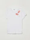 Il Gufo T-shirt In Cotone Con Farfalle
