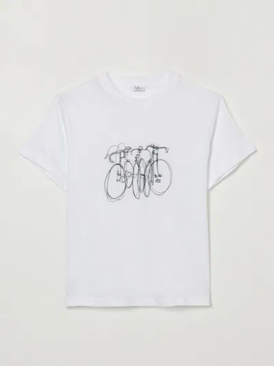 Il Gufo Kids' T-shirt In Cotone Con Stampa  In Blue