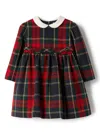 Il Gufo Tartan-checked Dress In Red