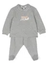 Il Gufo Teddy Bear-motif Pajamas In Grey