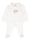 Il Gufo Teddy Bear-motif Pajamas In White