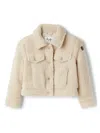 Il Gufo Teddy Jacket In Neutrals