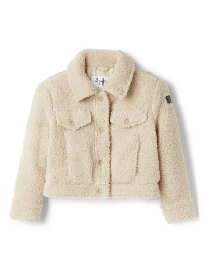 Il Gufo Kids' Teddy Jacket In Beige