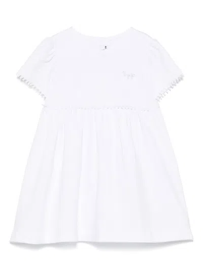 Il Gufo Babies' The Owl Dress With Embroidery In White