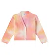 Il Gufo Tie-dye Cotton Cardigan In Multicoloured