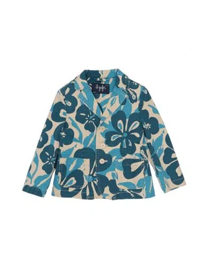 Il Gufo Babies'  Toddler Boy Blazer Azure Size 6 Cotton, Linen, Elastane In Blue