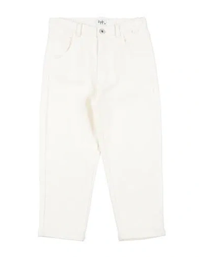 Il Gufo Babies'  Toddler Boy Pants Ivory Size 6 Cotton, Lyocell, Elastane In White
