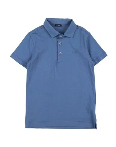 Il Gufo Babies'  Toddler Boy Polo Shirt Slate Blue Size 6 Cotton