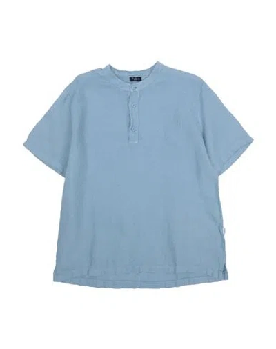 Il Gufo Babies'  Toddler Boy Shirt Light Blue Size 3 Linen