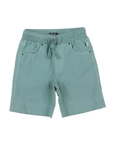 Il Gufo Babies'  Toddler Boy Shorts & Bermuda Shorts Sage Green Size 3 Cotton, Elastane In Blue