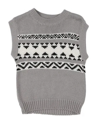 Il Gufo Babies'  Toddler Boy Sweater Light Grey Size 6 Cotton In Gray