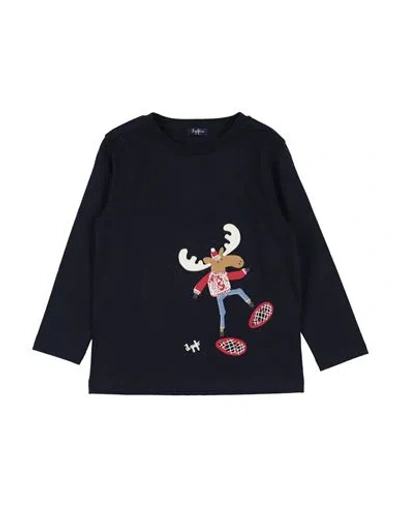 Il Gufo Babies'  Toddler Boy T-shirt Midnight Blue Size 4 Cotton