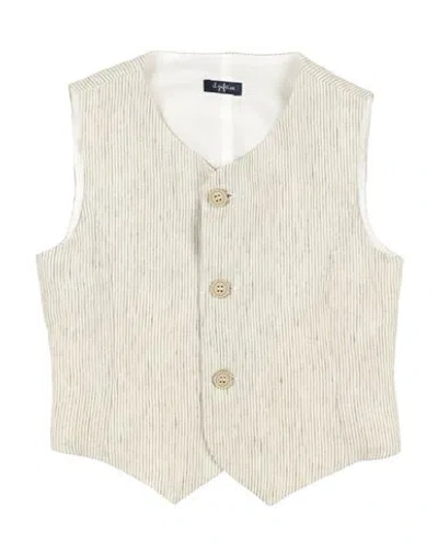 Il Gufo Babies'  Toddler Boy Tailored Vest Beige Size 6 Linen, Cotton