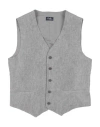 Il Gufo Toddler Boy Tailored Vest Grey Size 6 Linen In Grey