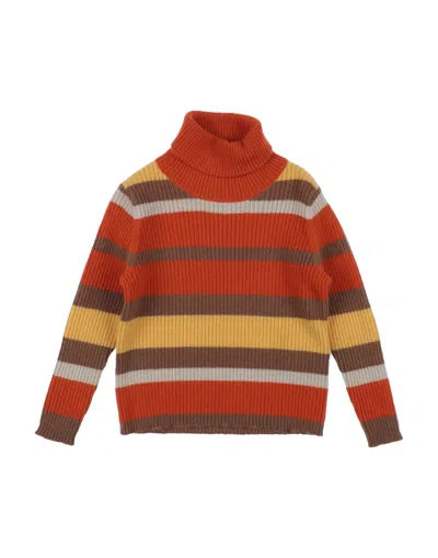 Il Gufo Babies' Turtlenecks In Orange